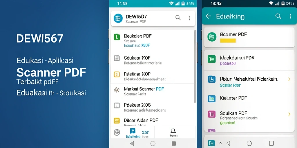 Tampilan antarmuka DEWI567 yang user-friendly dan fungsional untuk Scanner PDF.