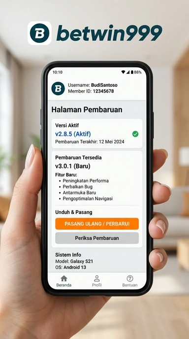 Tampilan riwayat versi betwin999